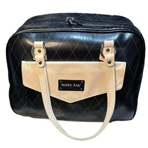 Mary Kay Makeup Consultant Bag Large Black & Cream Travel Bag